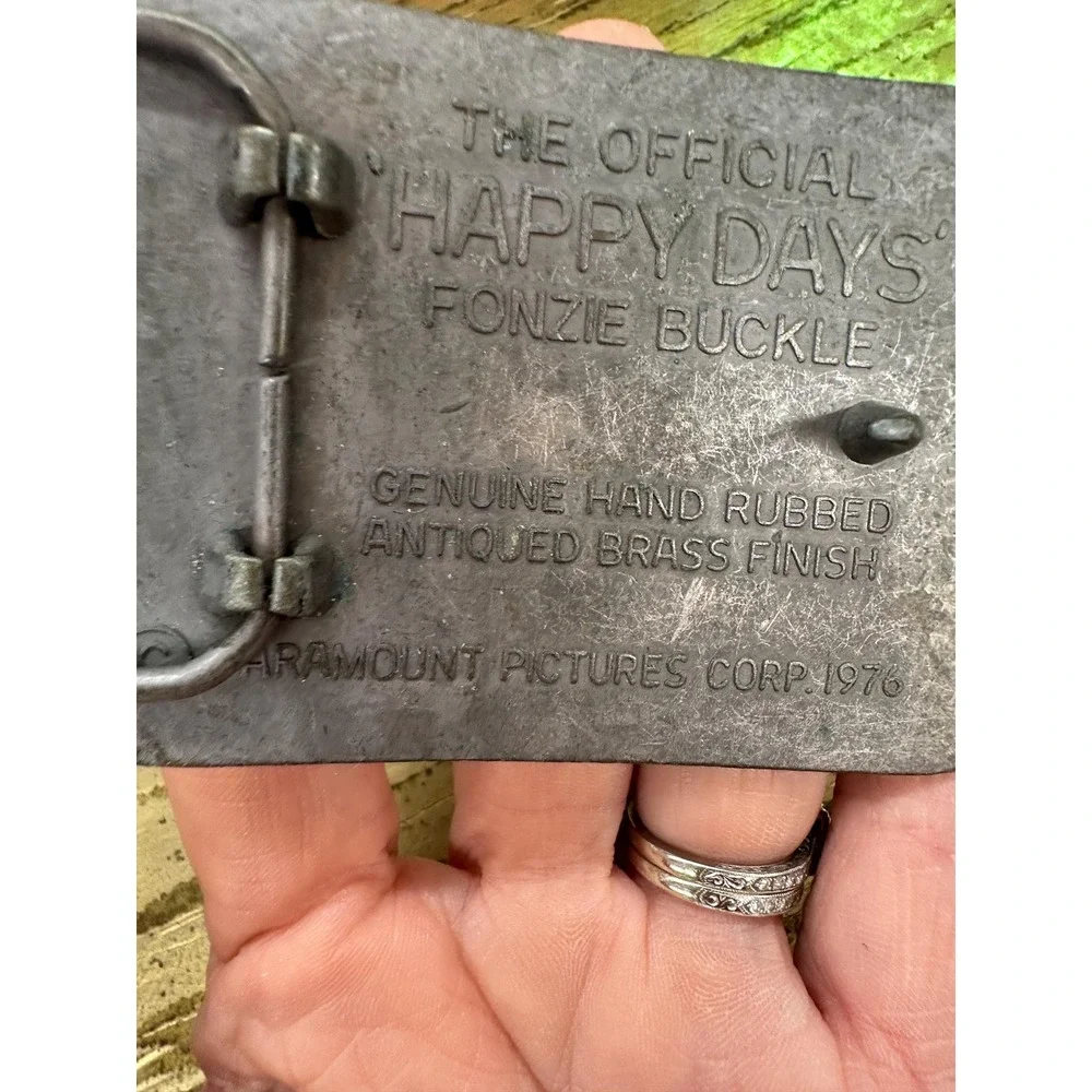 1976 Official Happy Days The Fonz Belt Buckle